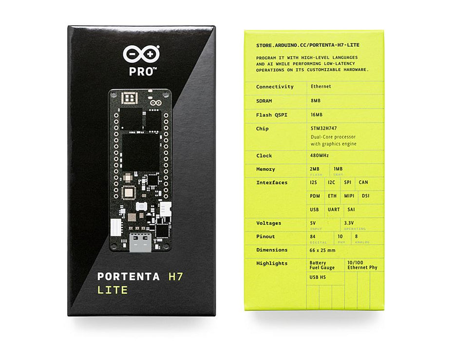 Arduino® Portenta H7 Lite