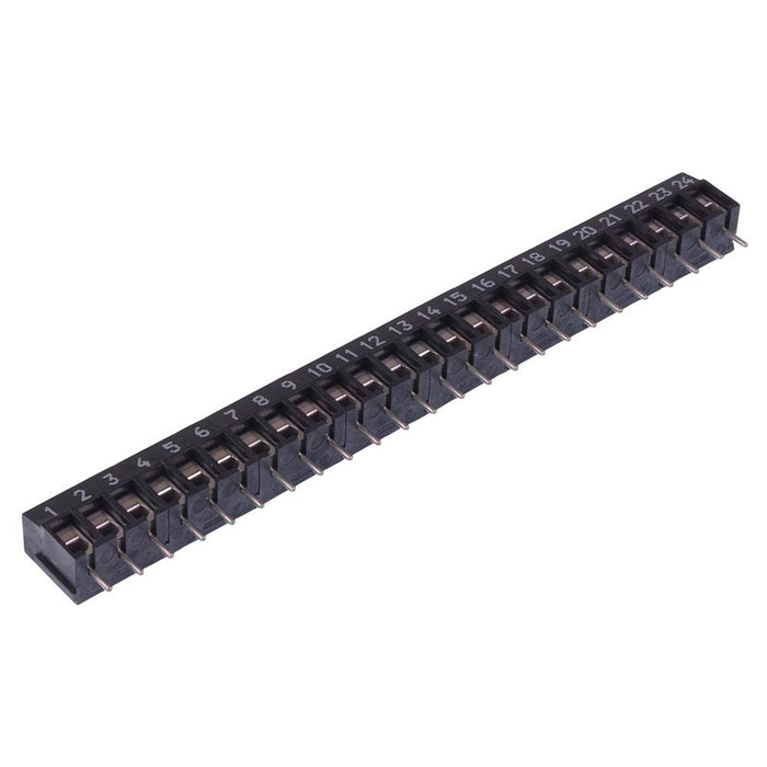 24-Way 5.00mm PCB Terminal Block Grey 20A 300V