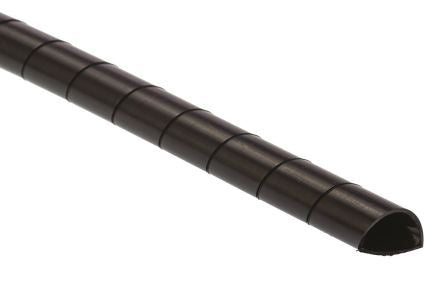 25-100mm Black Spiral Cable Binding Wrap 25M