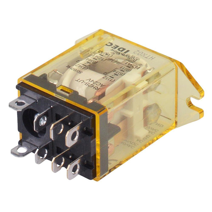 RH2B-UTAC24V 24VAC Plug In Compact Power Relay Top Mounting 10A DPDT IDEC