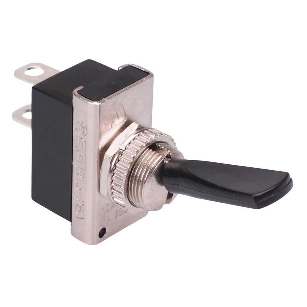 R13-25A1 Black Paddle On-Off 12mm Toggle Switch 6A 250VAC — Switch ...