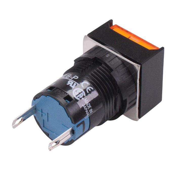 AL6Q-P4PAC Amber 16mm 24V Square Pilot Light IP65 IDEC