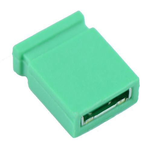 Closed Green 2.54mm Mini Jumper Link