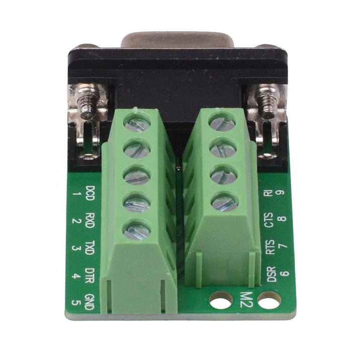 9 Way Female D Sub Connector with Terminal Blocks