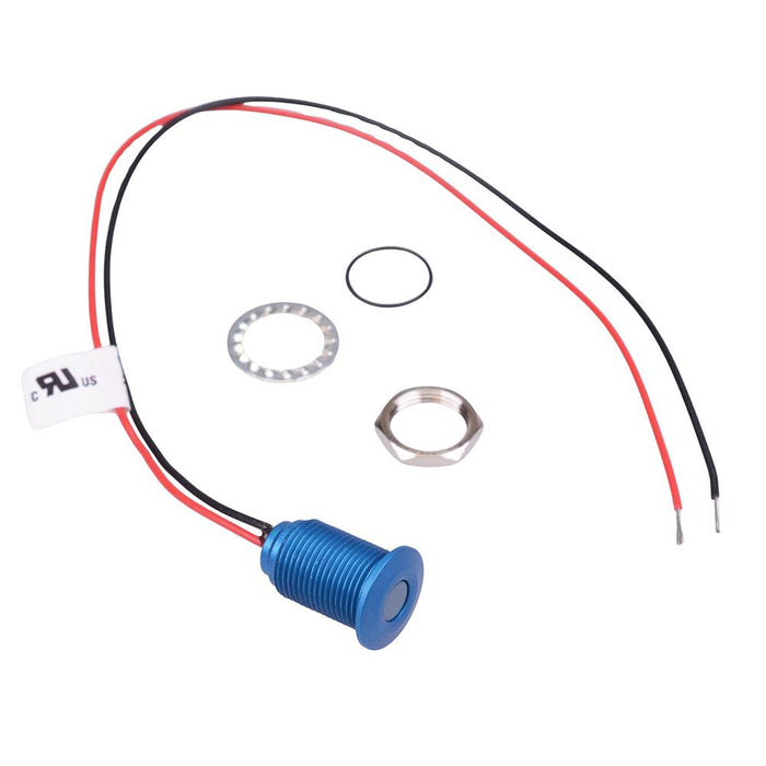 Q10F5ABXXB02E Blue 10mm 3.3VDC LED Panel Indicator IP67 APEM