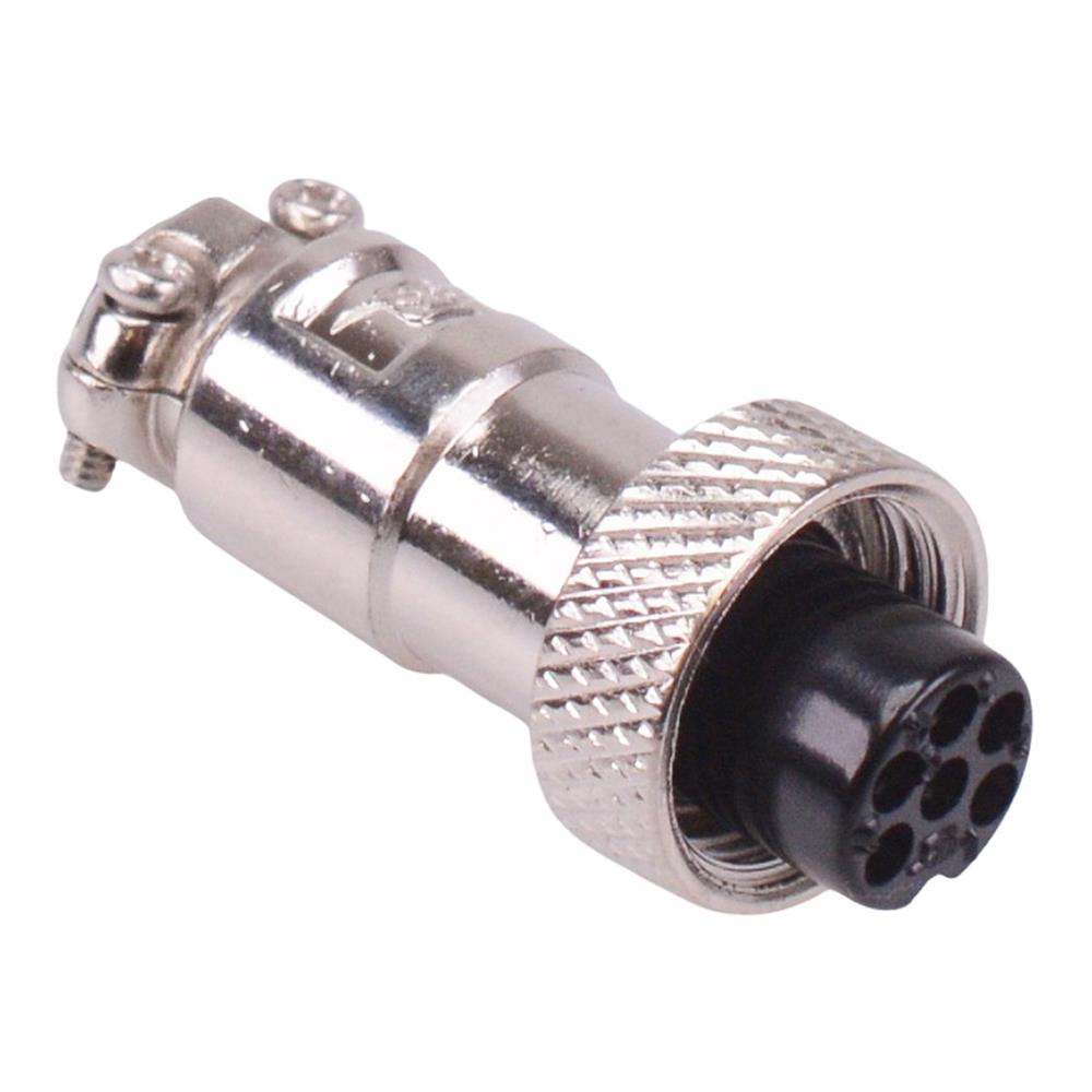 6 Way M12 Female Circular Plug Connector 5A 125V — Switch Electronics ...