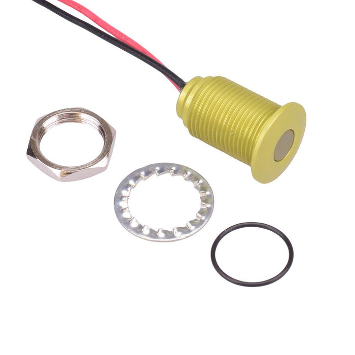 Q10F5AYXXHY12E Hyper Bright Yellow 10mm 12VDC LED Panel Indicator IP67 APEM