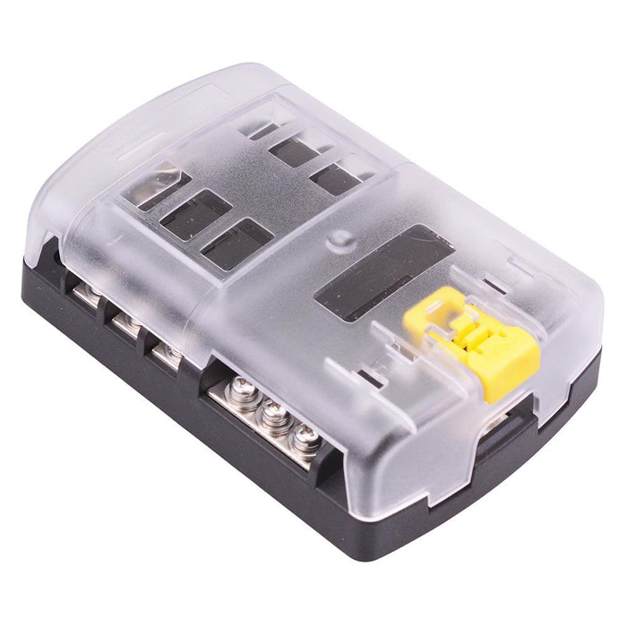 6 Way Automotive Standard Blade Fuse Box with Negative Busbar 100A