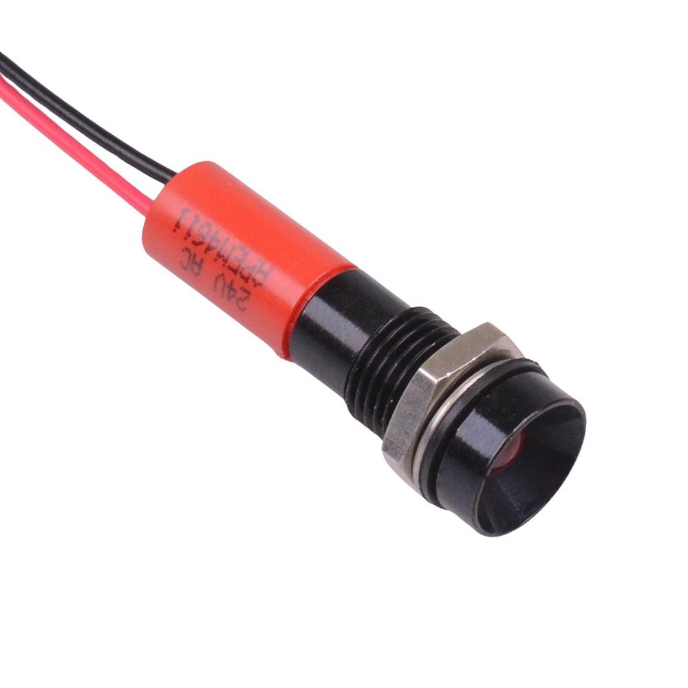 Q8R3BXXR24AE Blue Recessed 8mm 24V LED Panel Indicator IP67 APEM ...