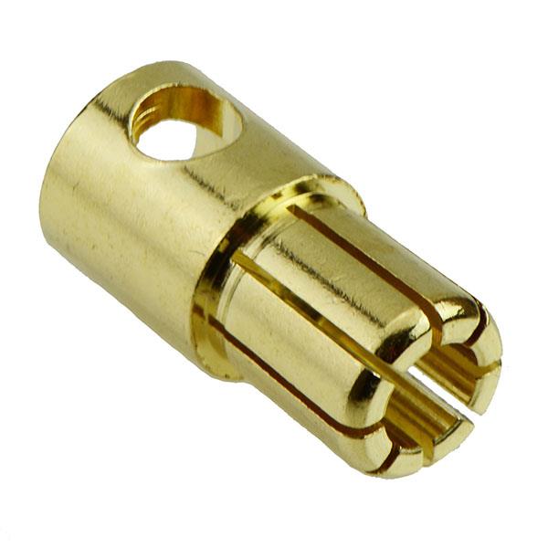 Male Plug 6mm Gold Banana Bullet Connector