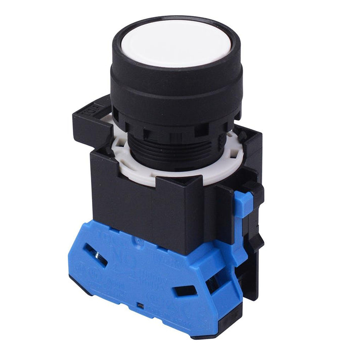 HW1B-M1F10W White 22mm Momentary Push Button Switch NO IDEC