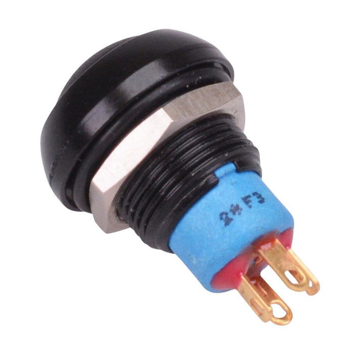 IPR5SAD2 Black Momentary 12mm Push Button Switch SPDT IP67 APEM