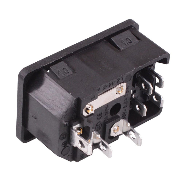 C14 IEC Fused and Switched Inlet Socket Panel Mount 10A