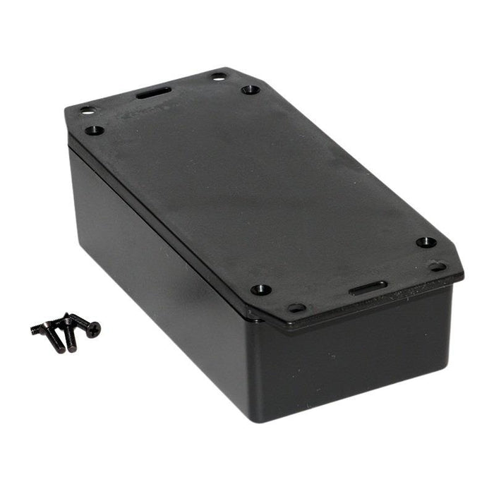 1591XXCFLBK Hammond Multipurpose Black FRABS Enclosure Flanged Lid 121 x 66 x 40mm