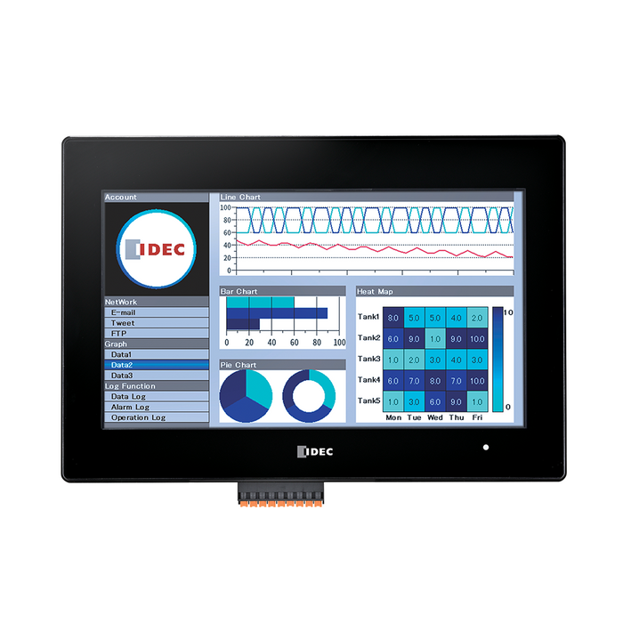 HG2J-7UT22TF-B 7" Capacitive Touch Screen Display TFT LCD IDEC