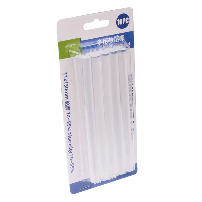 Transparent 11mm x 150mm Glue Sticks - Pack of 10