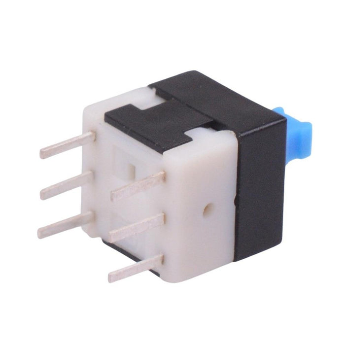 Latching 8x8mm PCB Push Button Switch DPDT 100mA 30VDC