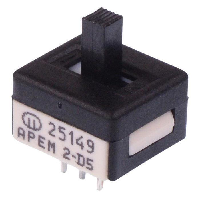 25149NAH6 APEM On-Off-On Professional PCB Slide Switch High Actuator DPDT