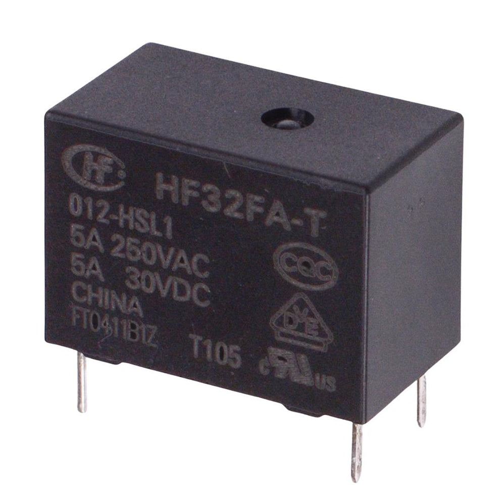 12V Subminiature PCB Power Relay 5A SPNO HF32FA/012-HSL1 — Switch ...