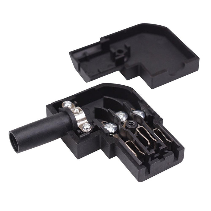 C13 IEC Elbow Rewireable Straight Cable Socket 10A