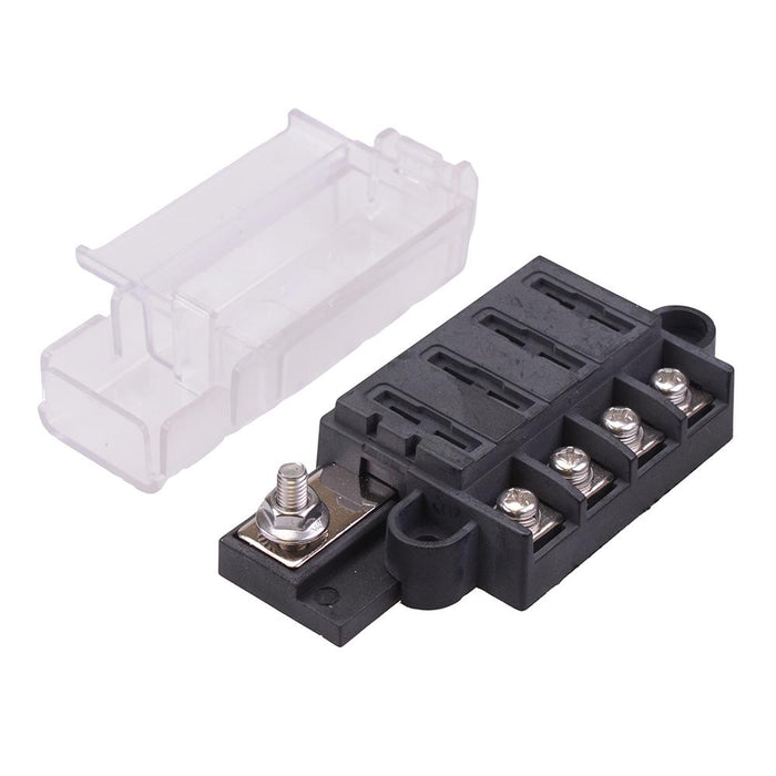 4 Way Slim Standard Blade Fuse Box 100A 32VDC