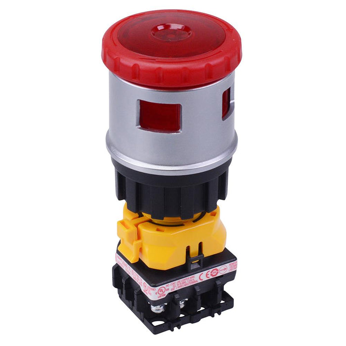 XN4E-TL412Q4MR 24V illuminated 30mm Emergency Stop Switch Padlock 1NO-2NC IP65 IDEC