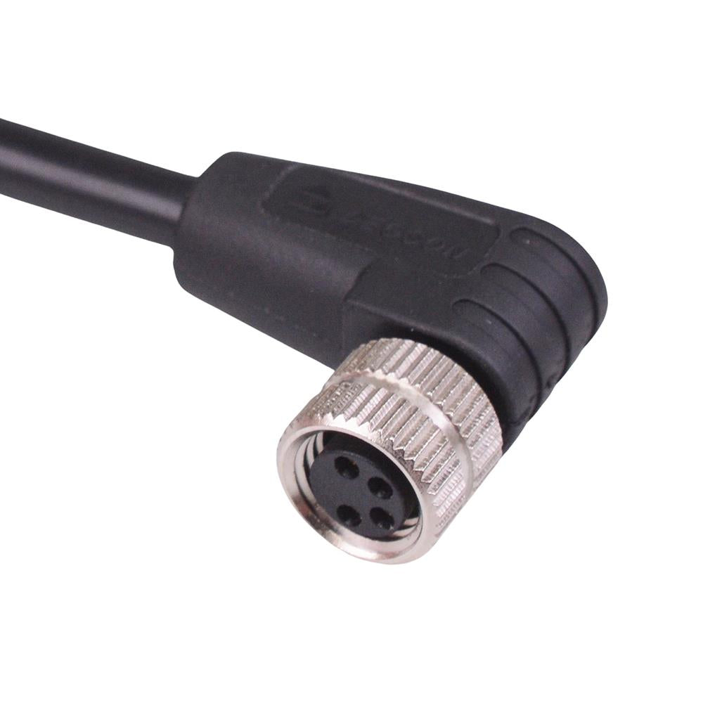 4 Way M8 Prewired Right Angle Female Industrial Circular Connector IP6 ...