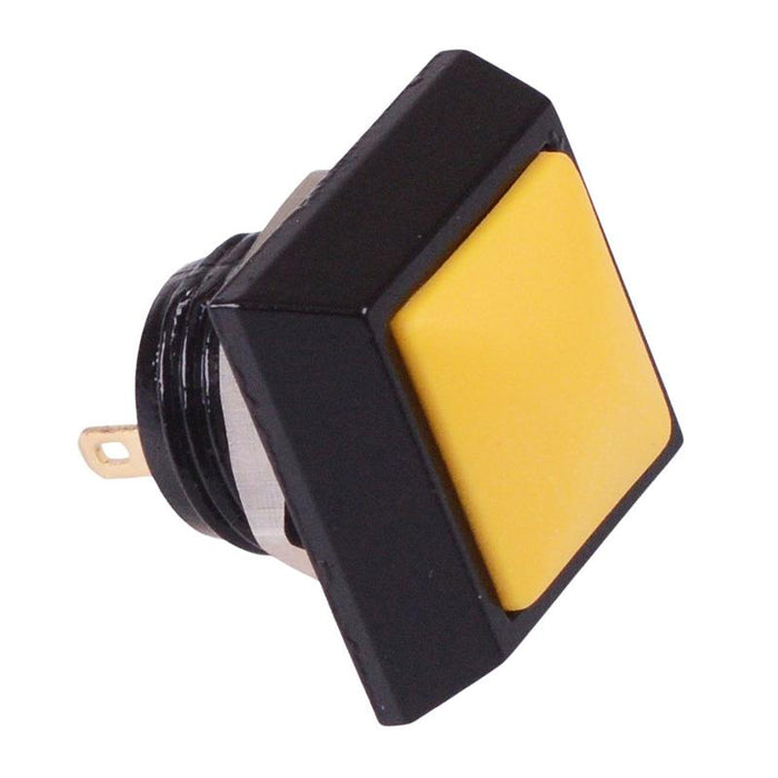 Yellow Square Off-(On) Momentary 12mm Metal Push Button Switch IP65 SP ...