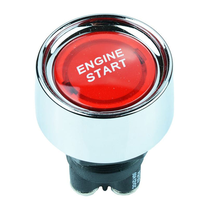 Red Off-(On) Automotive Illuminated Engine Starter Push Switch SPST 50A 12V SCI A2-23B