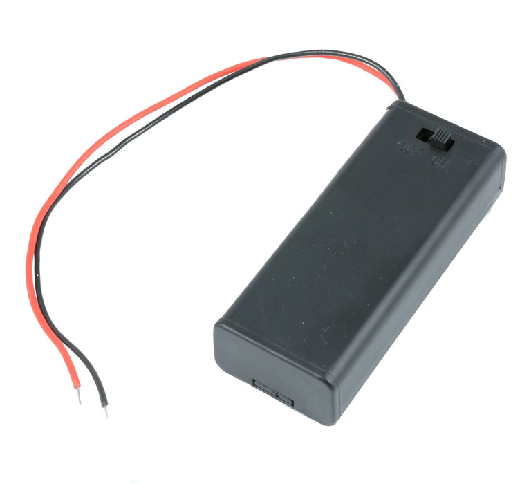 AAA x 2 Enclosed Battery Holder with Switch