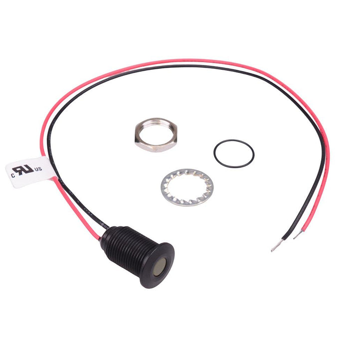 Q10F5ANXXY12E Yellow 10mm 12VDC LED Panel Indicator IP67 APEM