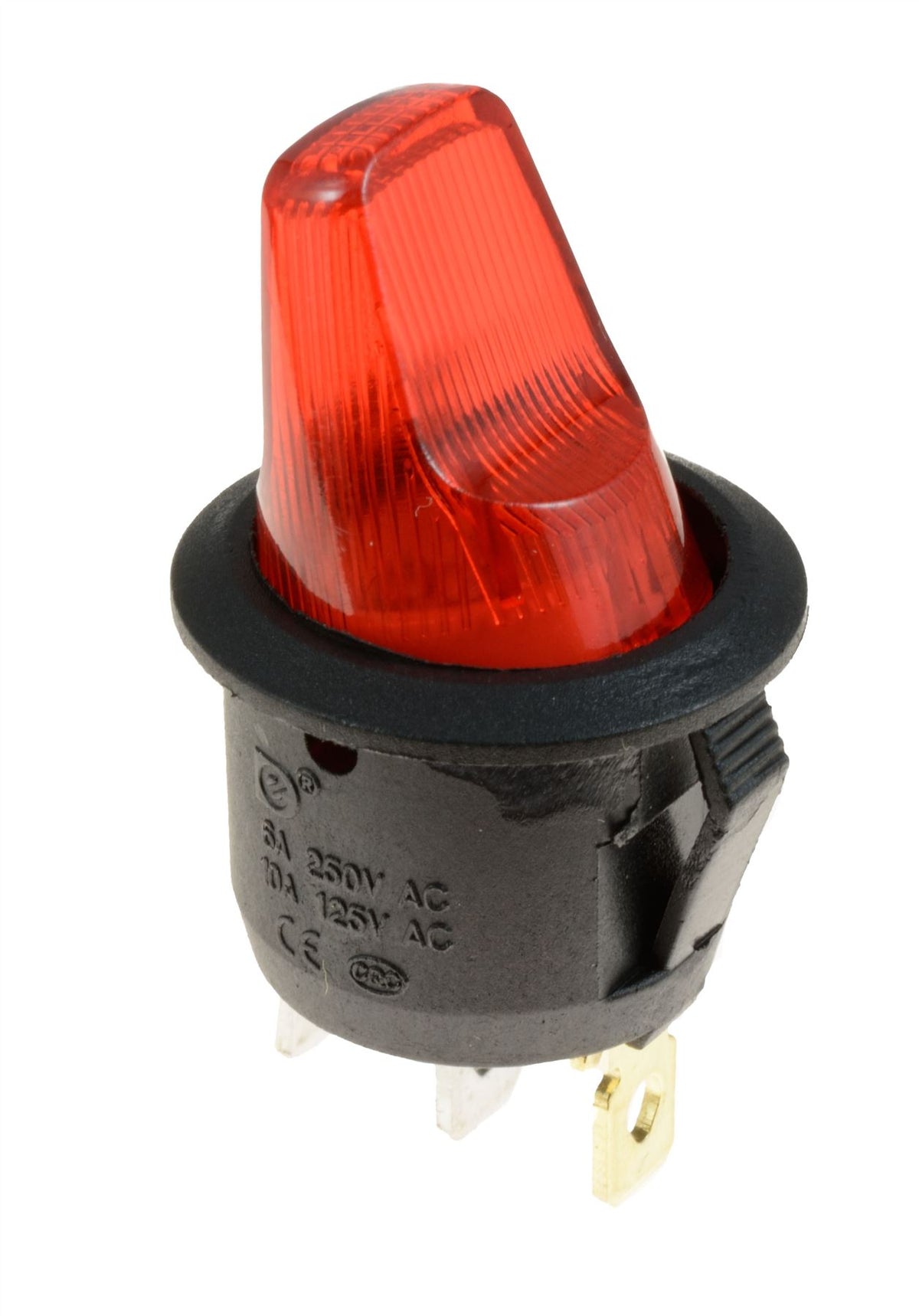 Fat illuminated Red Toggle Switch SPST 12V — Switch Electronics | Your ...
