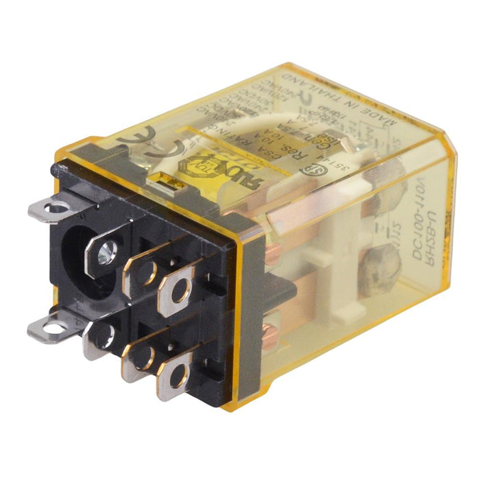 RH2B-UDC100-110V 100-110VDC Plug In Compact Power Relay 10A DPDT IDEC