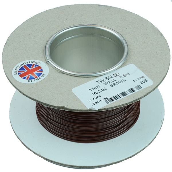 0.5mm² Thin Wall Cable 16 0.2mm 50M