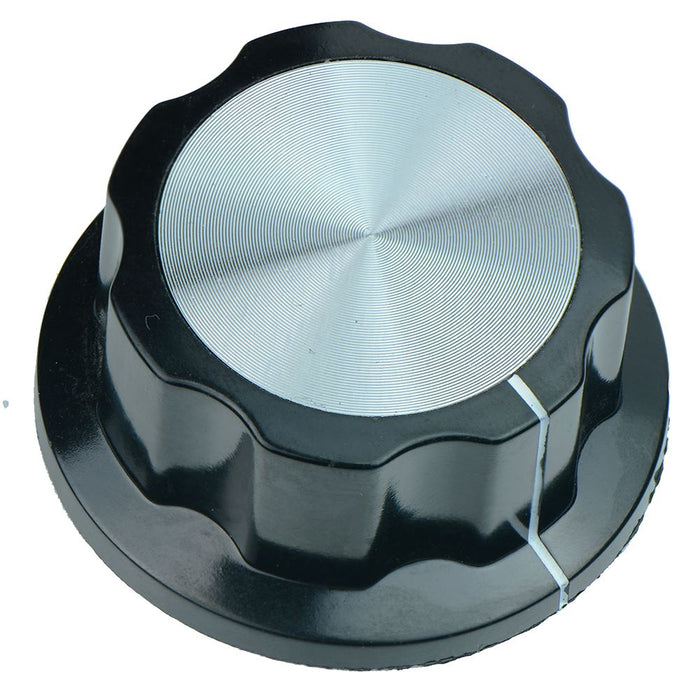 MF-A05 Black Control Knob 6mm Shaft 45mm