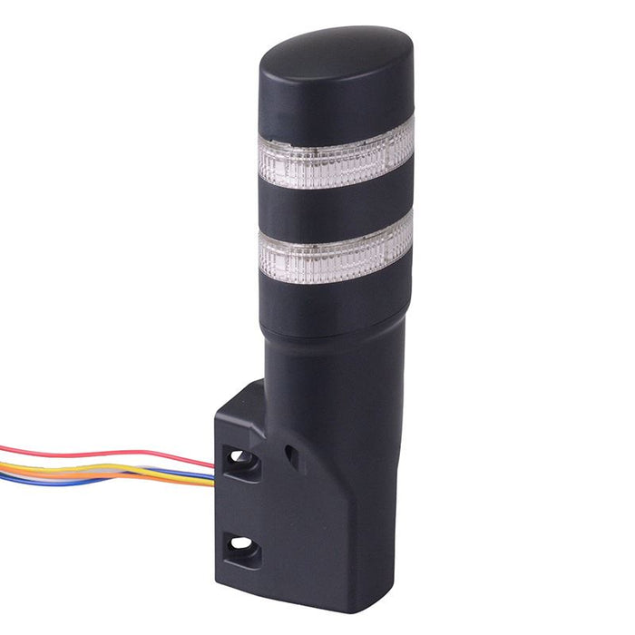 LD6A-2PQB-RSC Red/Blue Clear Lens Stack Light LED Tower Pole Mount 24VAC/DC IDEC