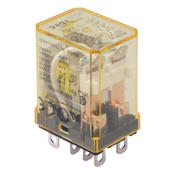 RH2B-UDC12V 12VDC Plug In Compact Power Relay 10A DPDT IDEC