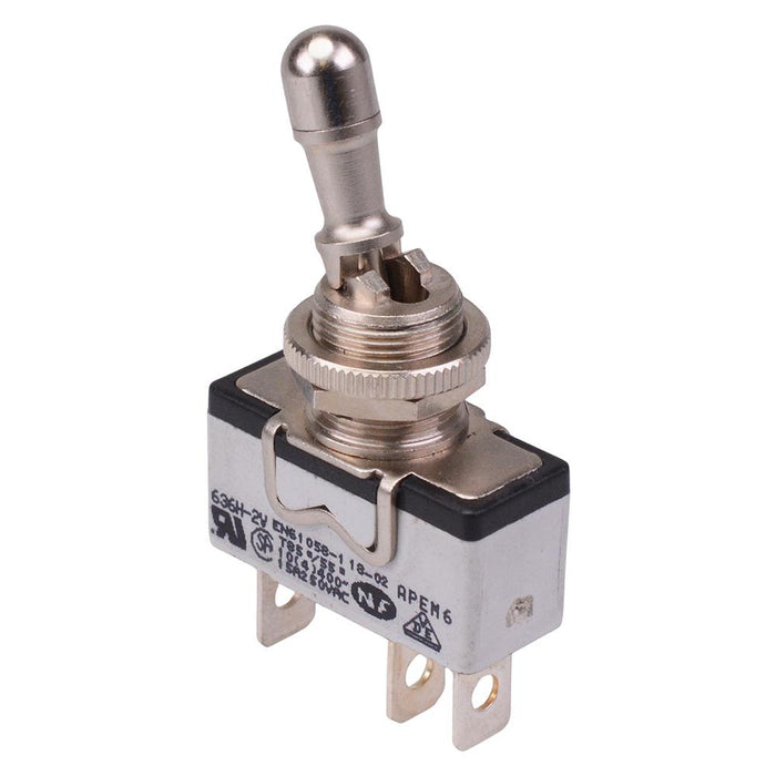 636H/2-2V APEM On-On 12mm Toggle Switch  Locking Lever SPDT 15A