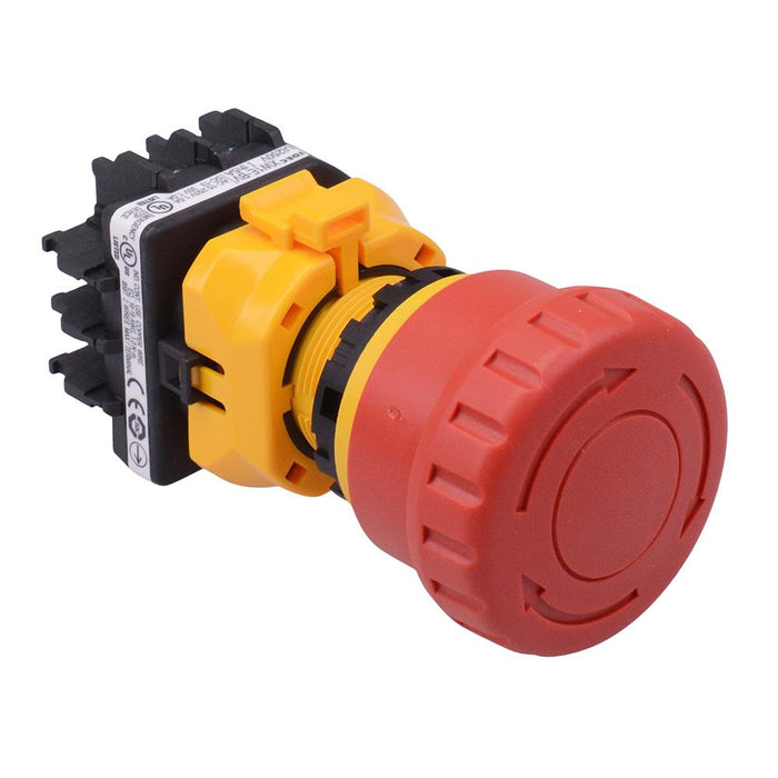 XW1E-BV402M-R 22mm Emergency Stop Switch 40mm Mushroom 2NC IDEC