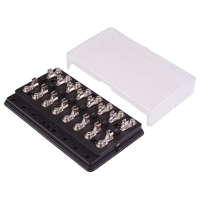8 Way 6.3x32mm Cartridge Fuse Box 30A 32VDC