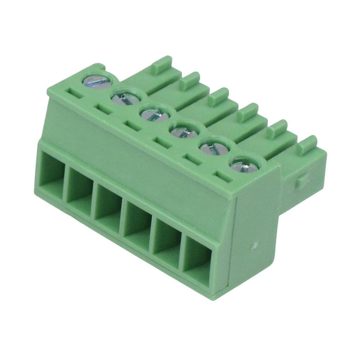 6-Way 3.5mm Right Angle Pluggable Terminal Block 8A 300V