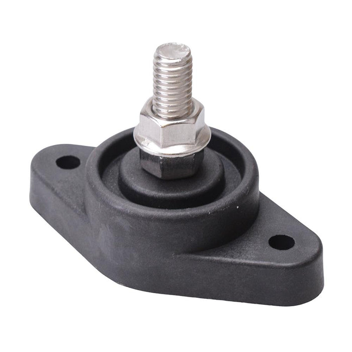Black Negative M10 Stud Large Base Power Distribution Post 150A