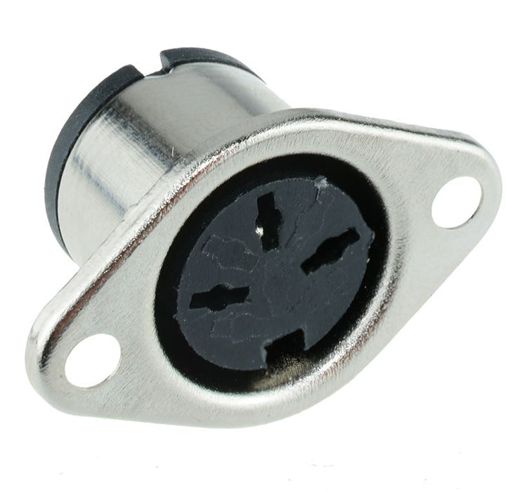 3-Pin DIN Panel Mount Socket Connector