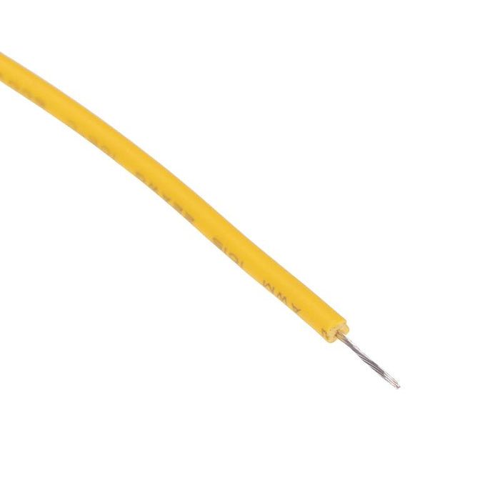 610m Yellow UL1015 22AWG 17/0.16mm Tinned Copper Stranded Wire