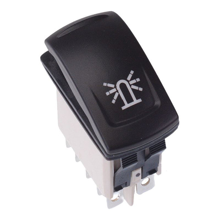 KR46CAKJJG22NXXXX29 Beacon Latching Red 24V LED Auto Rocker Switch DPDT IP68 APEM
