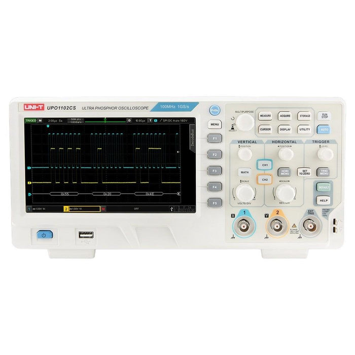 UPO1102CS Digital Storage 2 Channel Analog Oscilloscope 100MHz Uni-T
