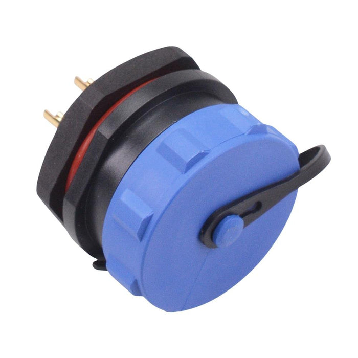 3 Pin Waterproof W21 Female Socket Panel Mount Connector IP68