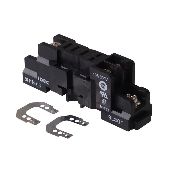 SH1B-05 DIN Rail Relay Socket for Single Pole RH1B Relays IDEC