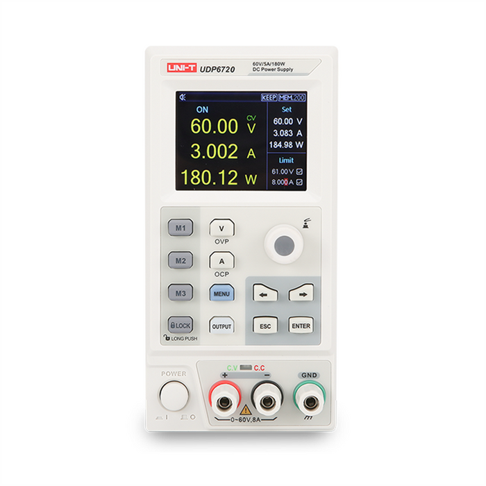 UDP6720 1-Channel Programmable Switching DC Power Supply 5A 60V 100W Uni-T