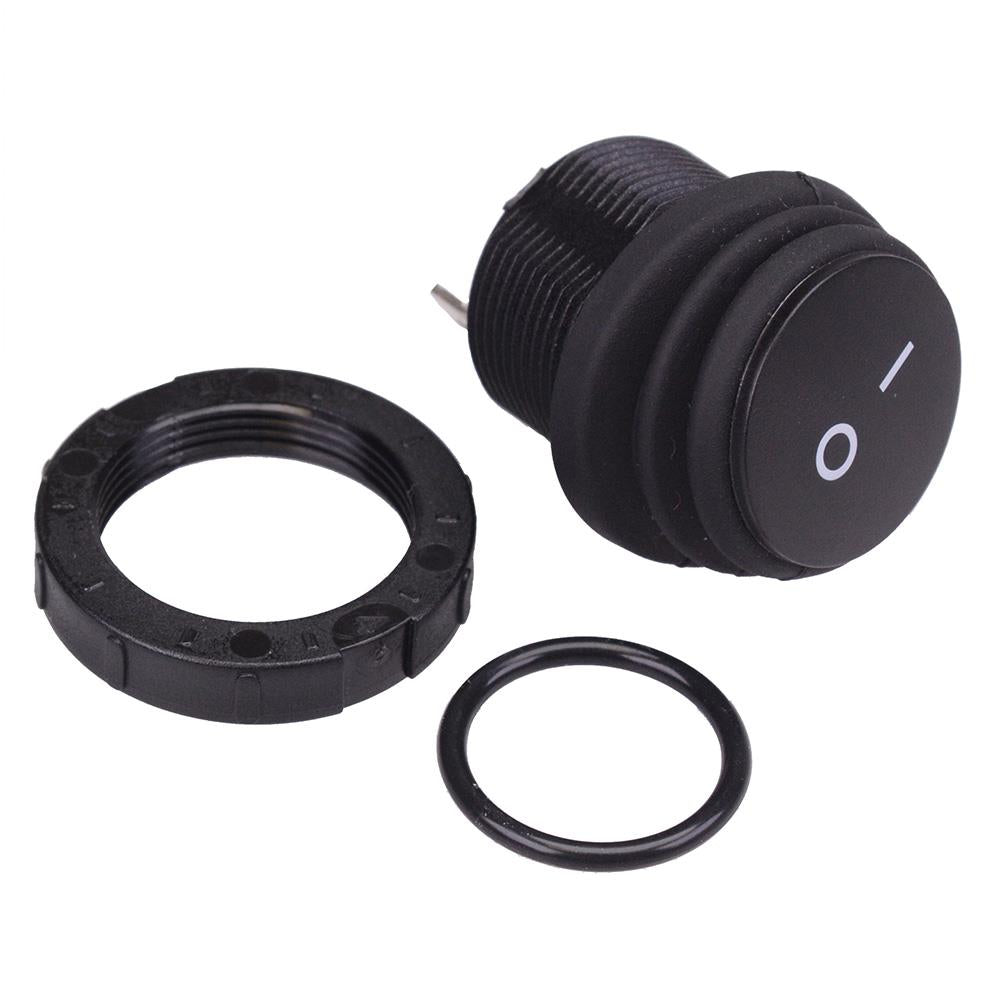 Waterproof On-Off Round 20mm Rocker Switch IP68 SPST 16A 250VAC ...